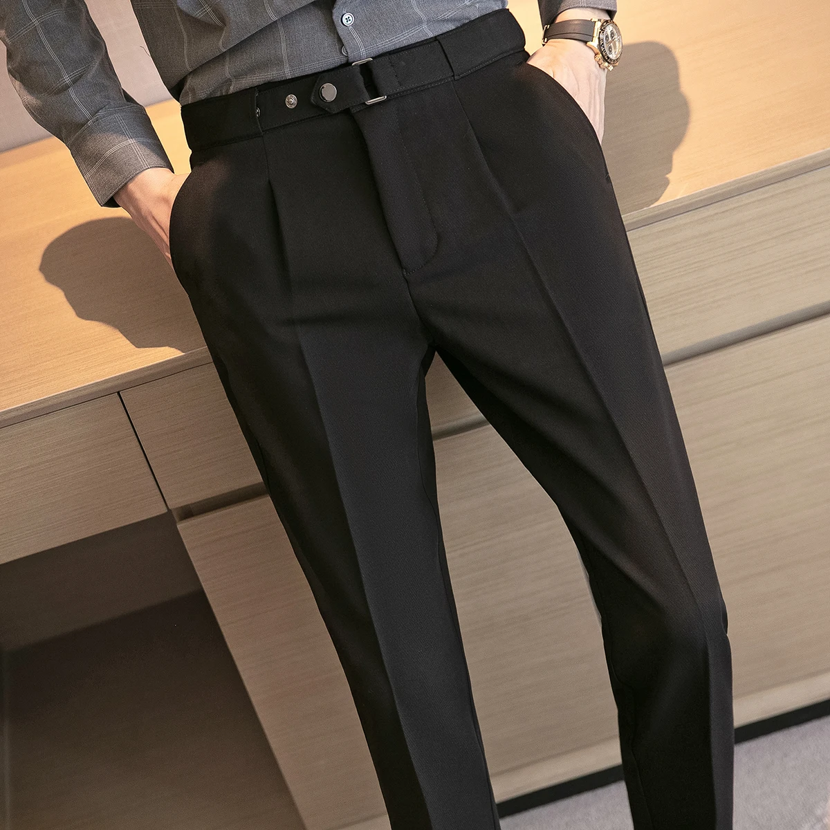 Vestir Hombre Pantalon De Caballero De Moda Vestir Pantalones