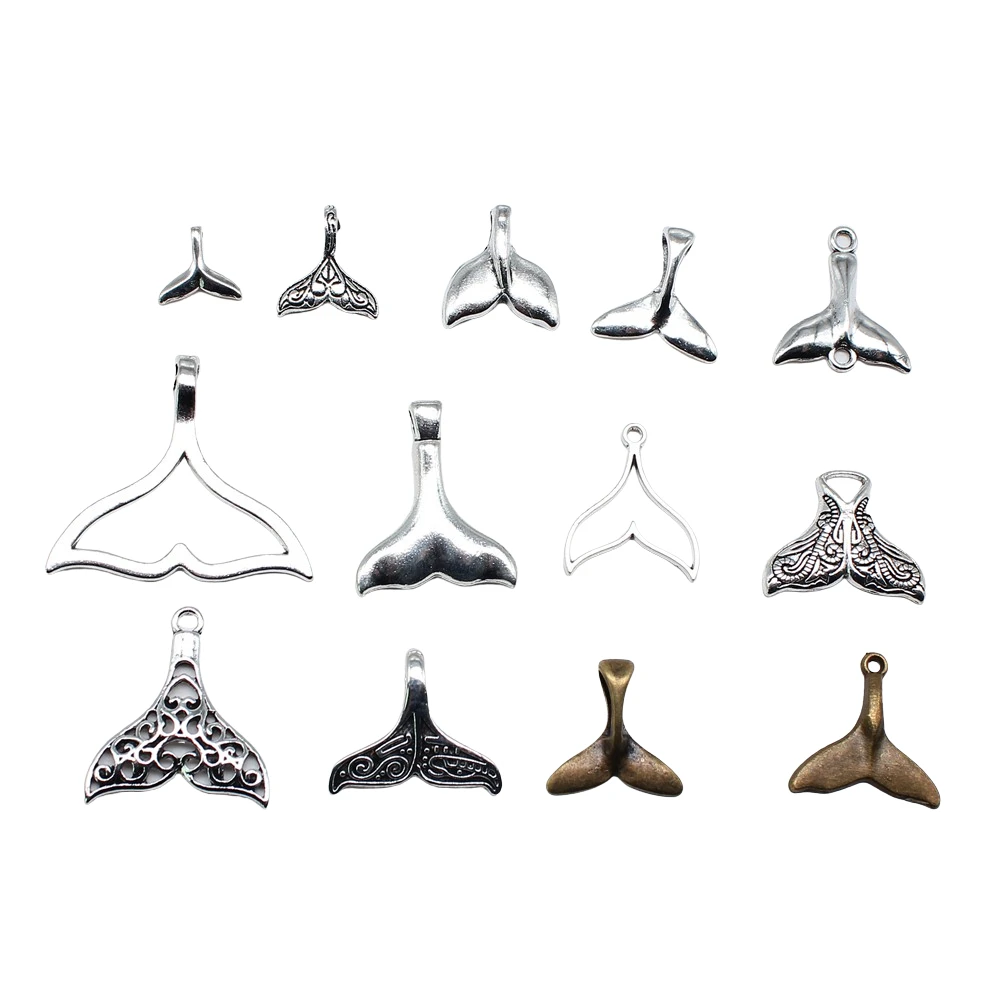 

Подвески с китайским хвостом 20 шт. для изготовления ювелирных изделий, старинная искусственная поделка, фурнитура для изготовления тибетских ювелирных изделий ручной работы