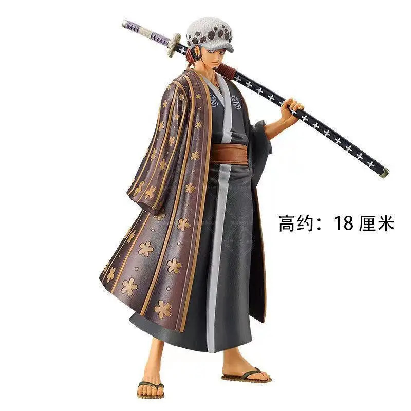 Anime Figures One Piece Luffy Law Zoro Chopper Sanji Nami Robin Brook Kozuki Hiyori Yamato O-Tama Kimono Model Doll Toy Kid Gift