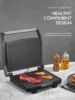 NEW Panini Press Grill, Gourmet Sandwich Maker, Electric Indoor Grill with Non-Stick Cooking Plate and Removable Drip Tray 6