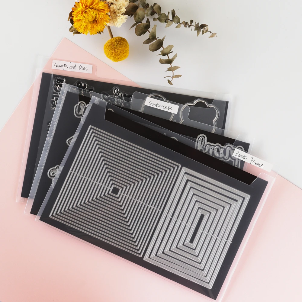 Sheets Die Storage Plastic Envelopes Storage Kit Die