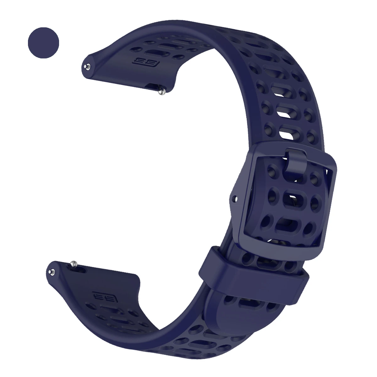 Breathable Silicone 22mm Watch Band Bracelet Wriststrap