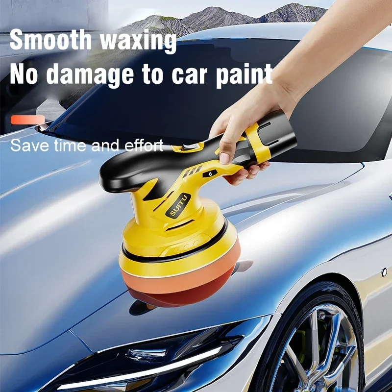 Cordless Car Polisher 2500-5000rpm Wireless Car Polishing Machine Electric Polishing Wax Tool Auto Polish Waxing Machine