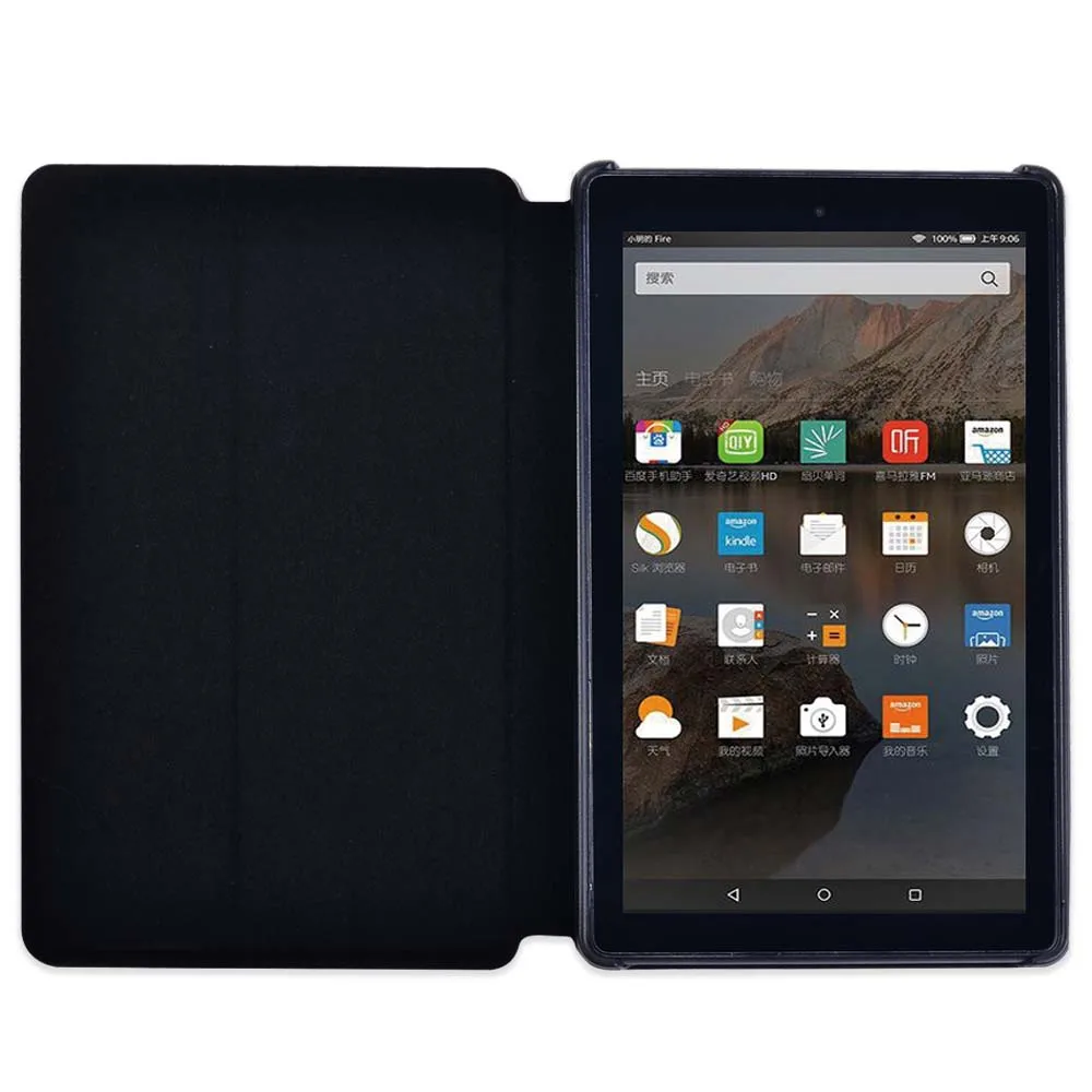 Tablet para Amazon Fogo Amazon Fogo hd Amazon Fogo hd 10 Anti-queda Suporte de Couro Capa Protetora Mais Stylus Case - Imagem 3