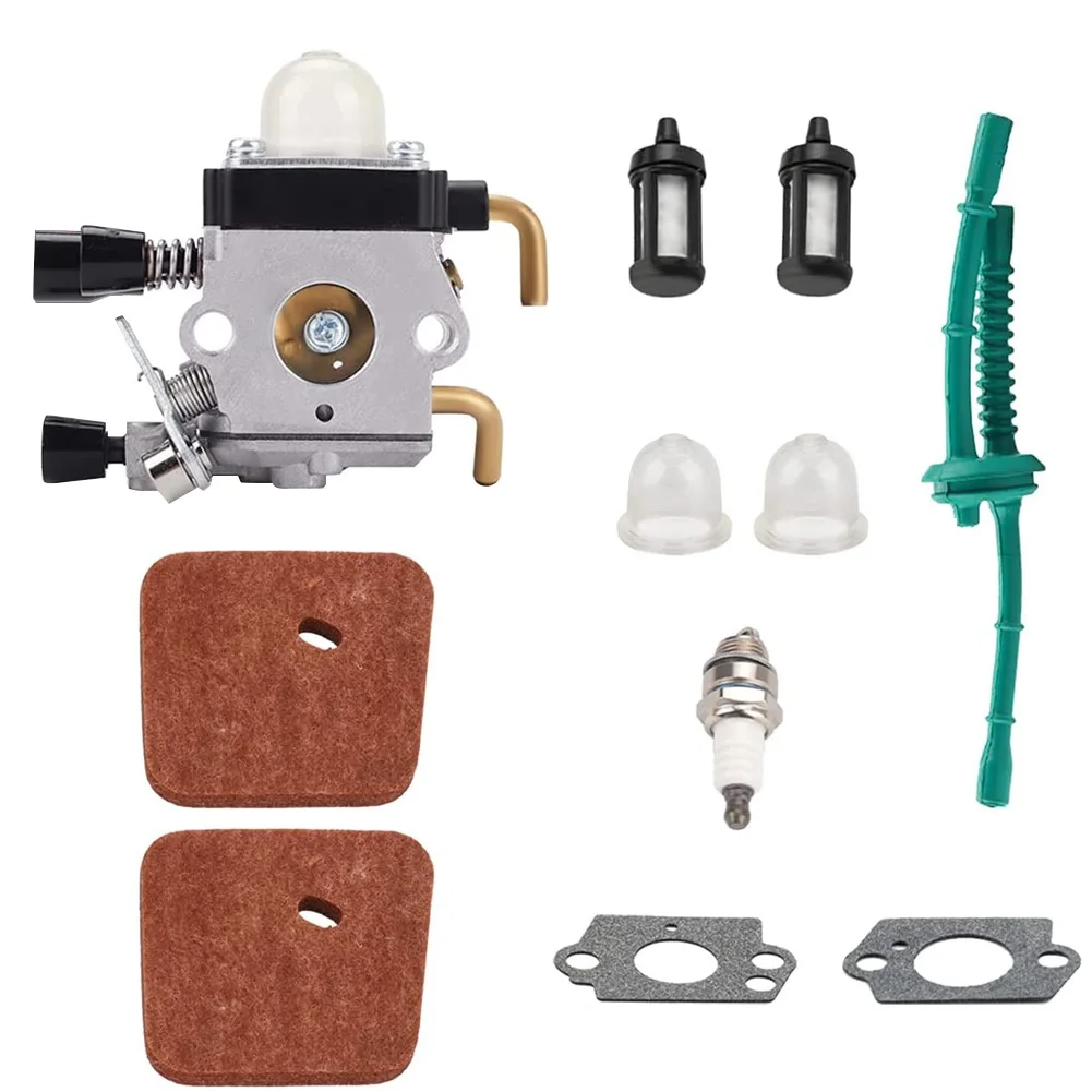 

Карбюратор для STIHL FS38, комплект из 9 прочных алюминиевых аксессуаров для ремонта металла FS45 FS46 FS55