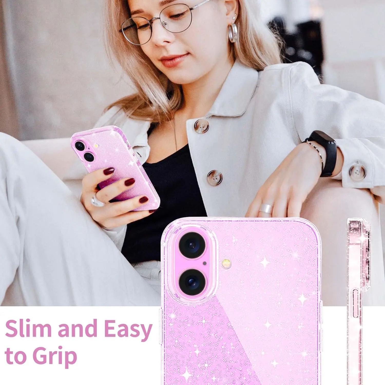 Glitter Clear Phone Cover Accessories