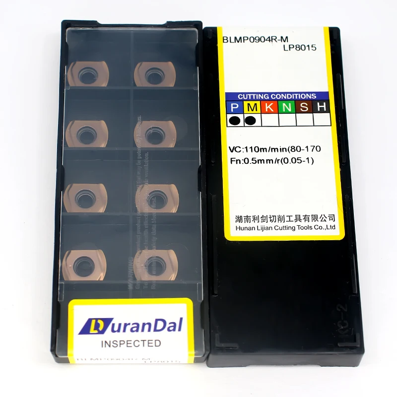 10PCS 고속 공급 블레이드 BLMP0904R-M 카바이드 밀링 인서트 경도 90 금속 선반 도구 인서트 엔드 밀링 커터