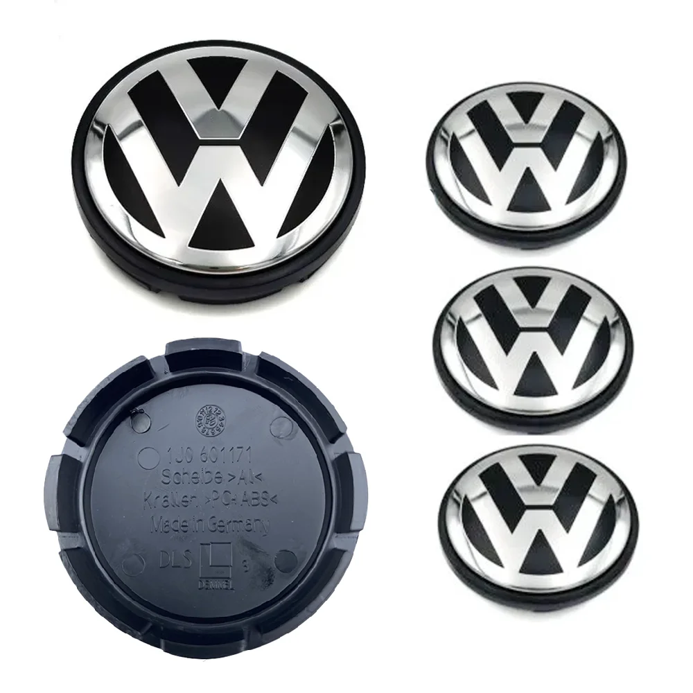 4pcs 55mm 56mm 65mm 70mm 76mm Car Wheel Center Caps Hubcap Cover for VW Volkswagen Jetta MK5 Golf Passat styling 6N0601171
