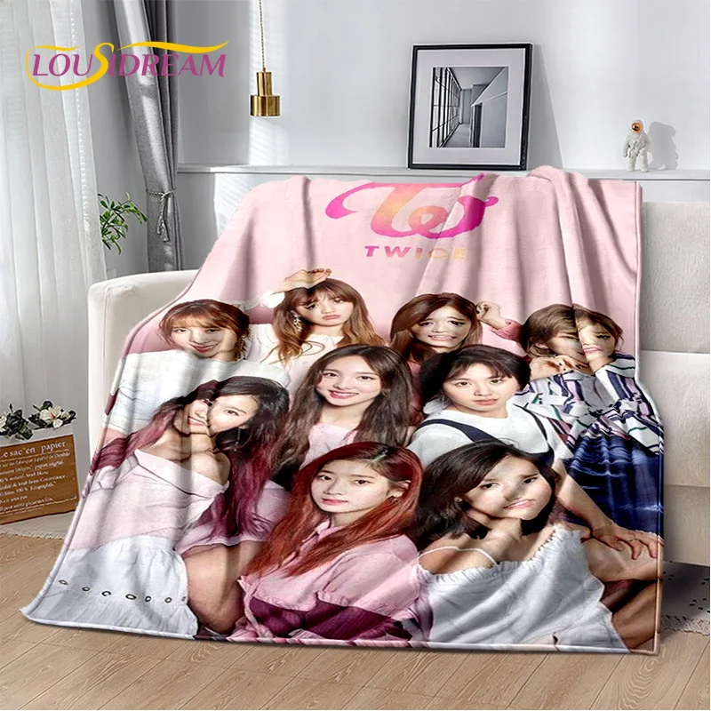 KPOP TWICE Korean Girl Group Momo Sana Mina Soft Plush Blanket