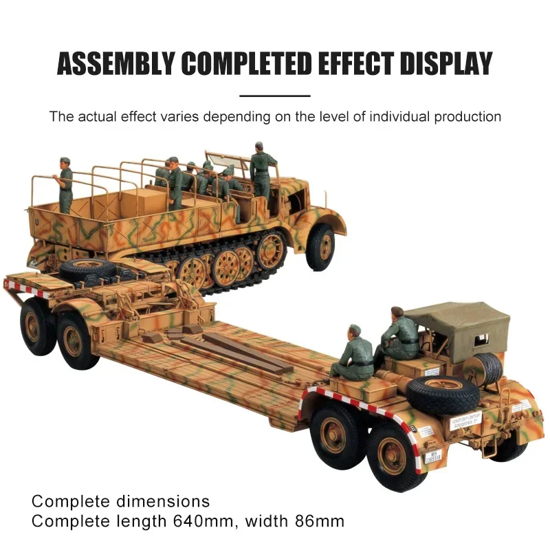18tハーフトラック&トレーラー 1/35 1/35 ドイツ 18トン重ハーフトラック 戦車運搬車: スケール