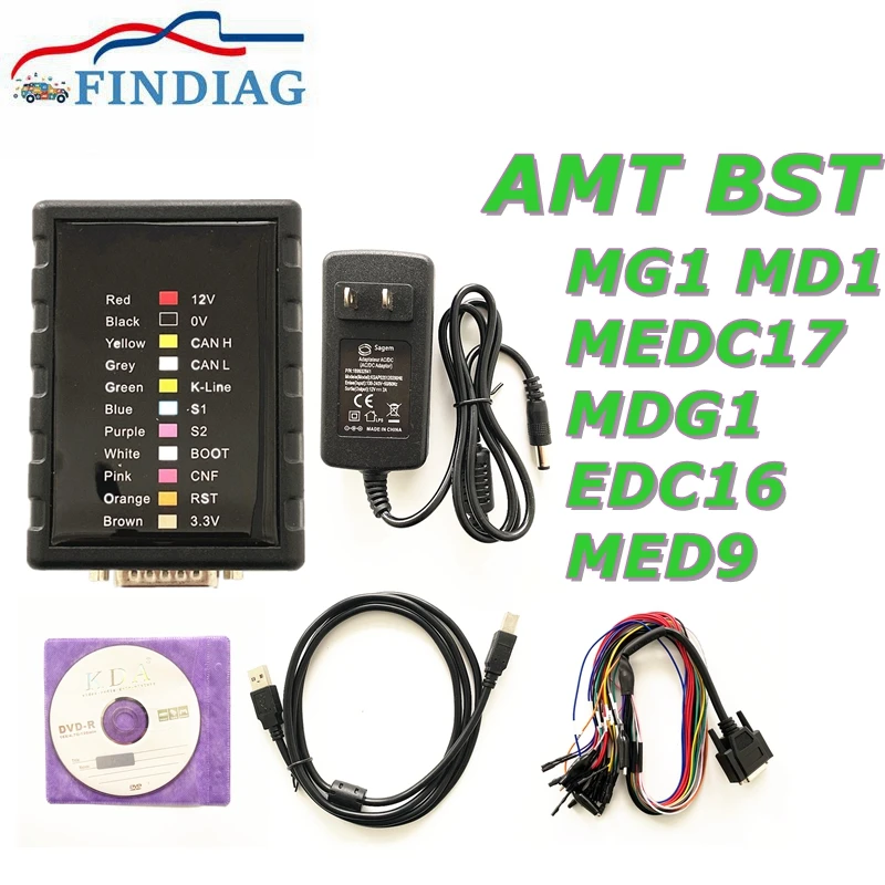 Universal ECU BENCH AMT BST Service Tool for BMW/Benz/VOLVO/VAG/OPEL Offline Read&Write V1.0.10.9 MG1 MD1 Protocols diagnostic tool