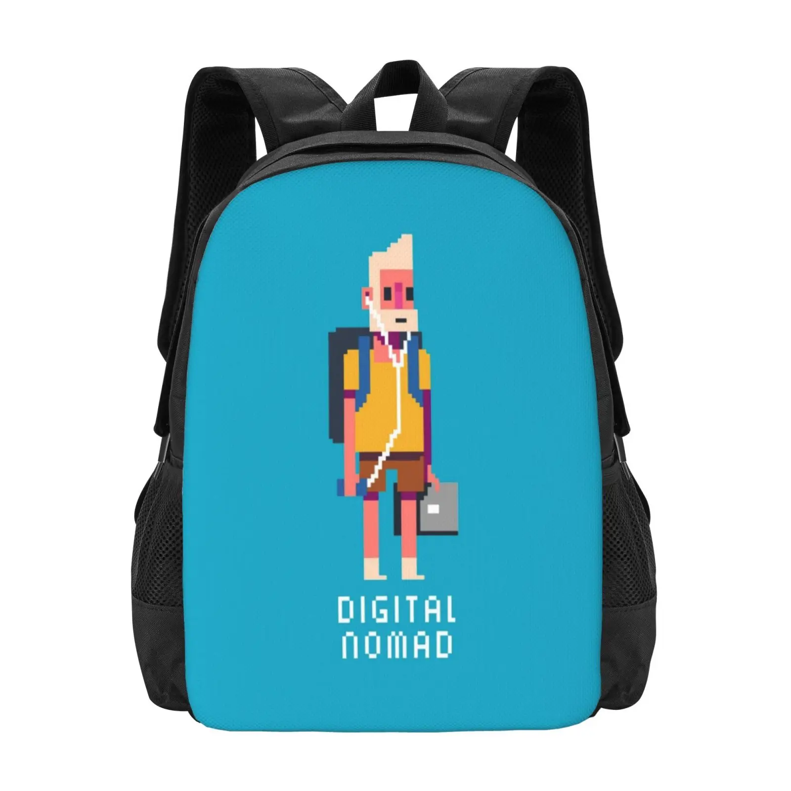 

Digital Nomad School Bags For Teenage Girls Laptop Travel Bags Digital Nomads Pixel Art 8 Bit Cute Art Wanderlust