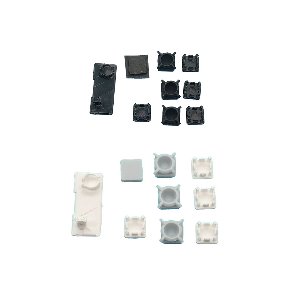 9 Pezzi/Set Nero Bianco Tappo In Gomma Foro Per Vite Pad Tappo Antipolvere Pad In Plastica Per Console Ps3 Slim 2000 3000