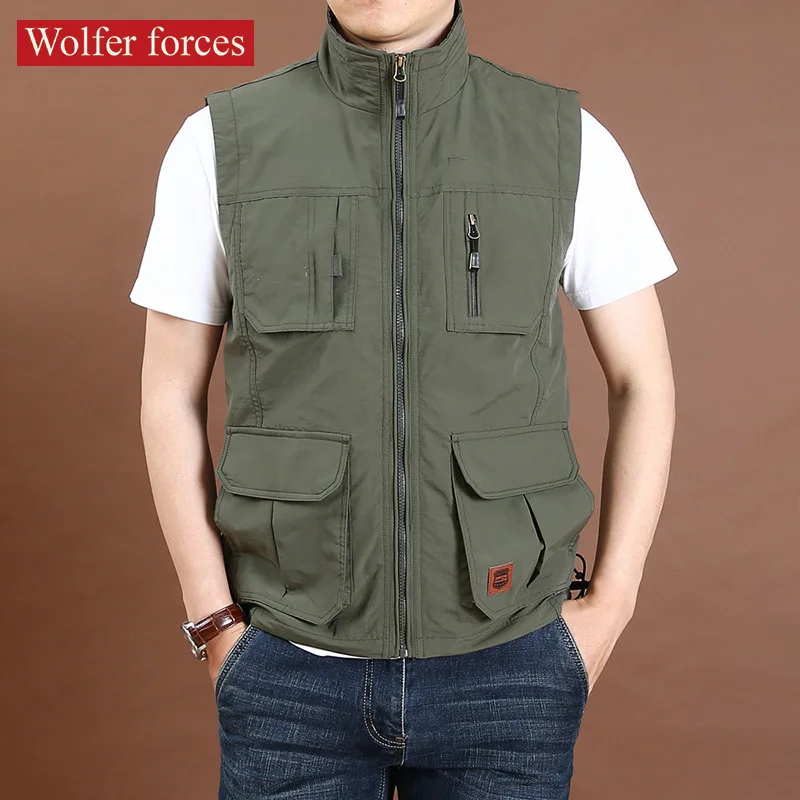 Military Jacket Men Photograph Vest Trekking Camping Motorcyclist Waterproof Padded Fishing Wear Cardigan Designer military tactical backpack men 50l 25l waterproof large capacity bags assault pack for camping hunting trekking men rucksacks