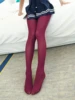 Collants multicolores en velours pour femmes, couleurs acidulées 80D, haute élasticité, Sexy, sans couture, bas longs pour filles, printemps automne