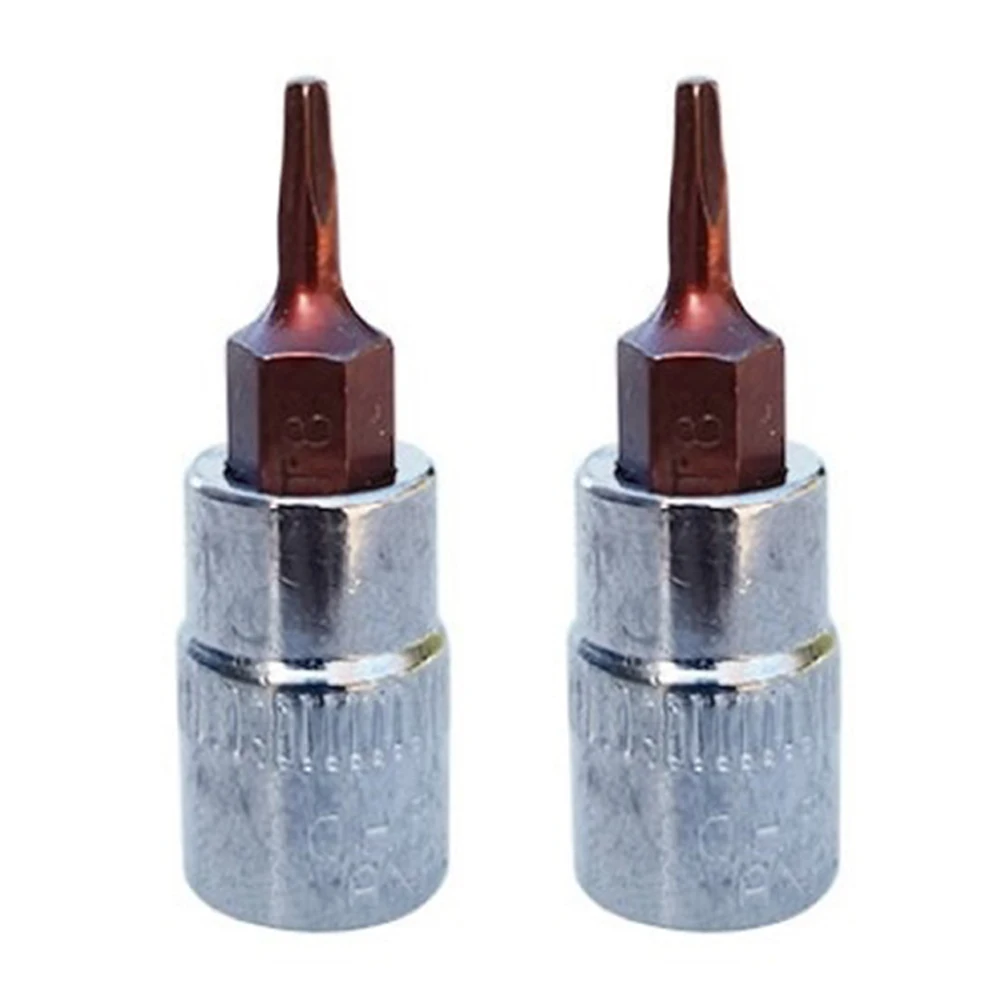 

2Pcs Hex Torx Screwdriver Bit 1/4 Inch Drive Socket T8/T10/T15/T20/T25/T27/T30/T40 38mm For Repairing Wrench Manual Tools Parts