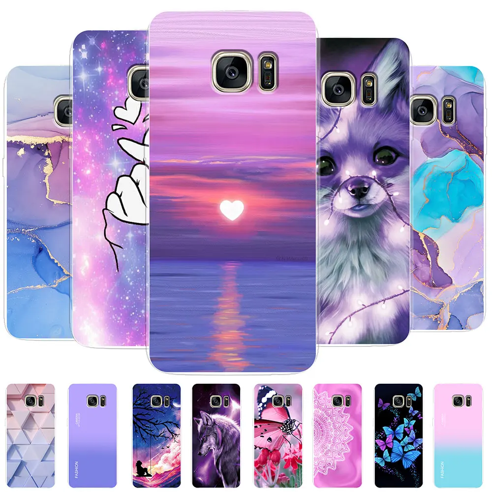 Per Samsung Galaxy S7 Edge Case Galaxy S7 Custodie Per Telefono Posteriori Antiurto Per Samsung Galaxy S7 S 7 Edge Cute Silicone Clear Bumper