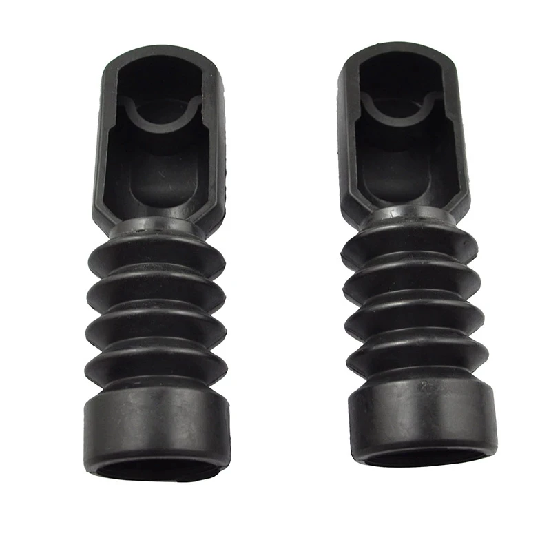 1 Pair Motorcycle Parts Black Long Rubber Front Fork Boots Shock