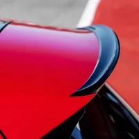 TCR Rear Roof Spoiler Wing Lip Body Kit For Volkswagen VW Golf 7 7.5 MK7 MK7.5 GTI GTD R 2013-2020 ABS Hatchback Tail Wing Black 2