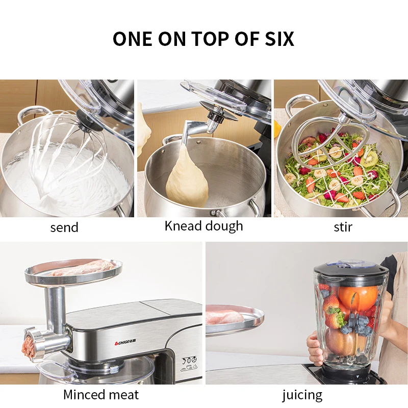 Chef machine household small and noodle machine fully automatic meat crushing and juice squeezing all-in-one machine 4