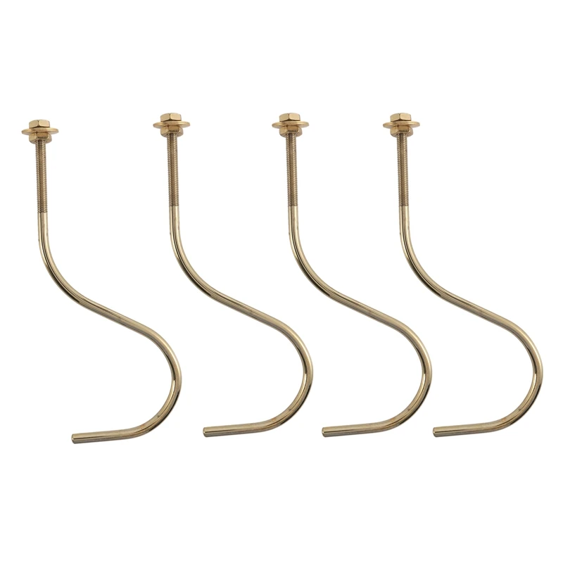 4 Pcs Billiards Table Edge Hook Copper Snooker Billiard Table Cue Racks Hanger To Hold Pool Rack