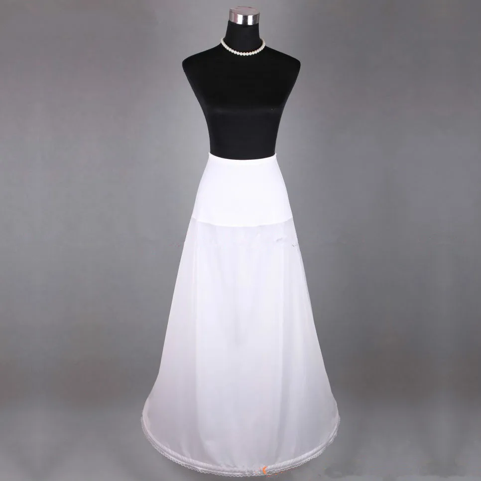 A-line-One-circle-hoop-Petticoat-Underskirt-Wedding-Dress-Slip-Spandex
