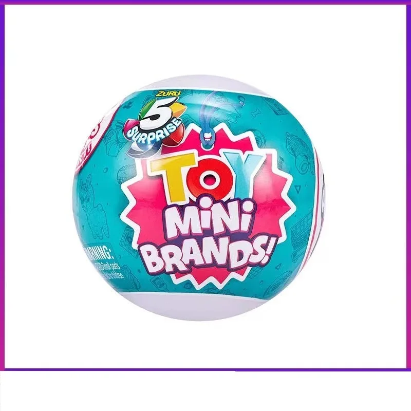 5 Surprise ball Mini Brands mini toy white red blue Mystery Capsule Real Miniature Brands Collectible Toy PVC Surprise Egg Gifts 4