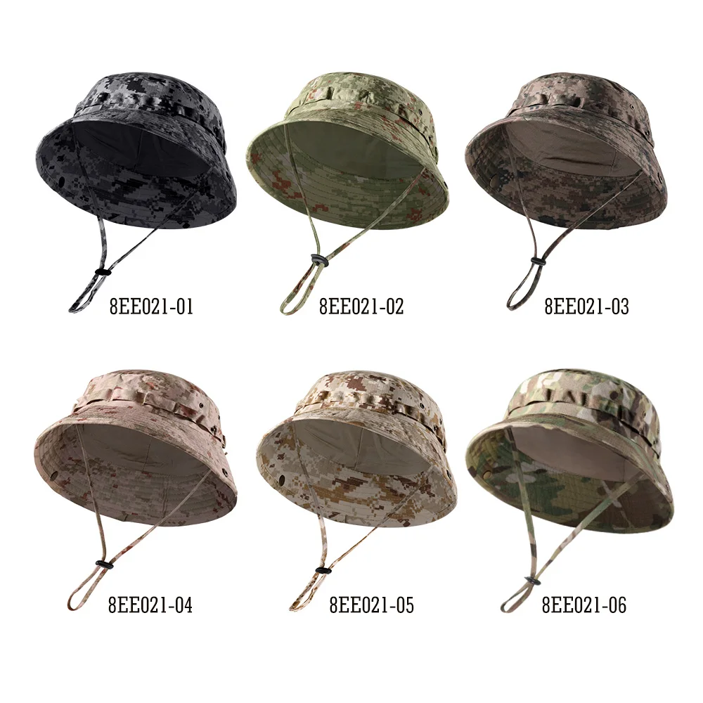 Men Outdoor Fishing Summer Mountaineering Sports Sun Protection Military  Camo Bucket Hats Anti-UV Camping Folding Fisherman Caps - AliExpress