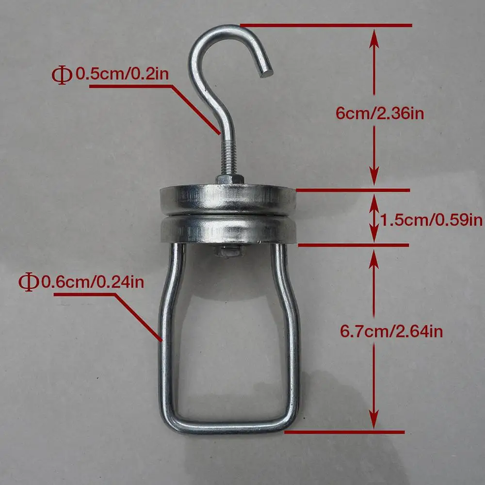 Coat Store Heavy Duty Rotating Hooks 4-Pack Powder Coating