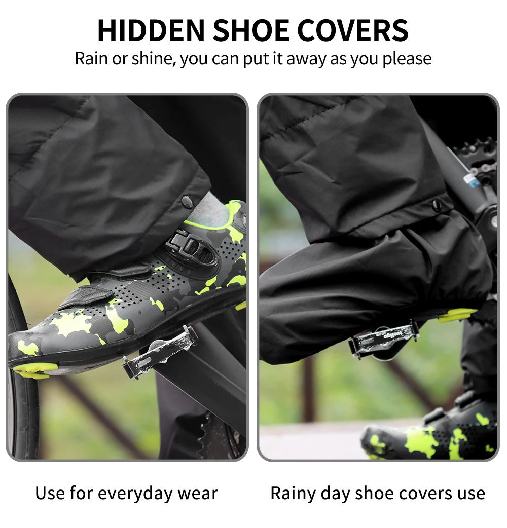 Waterproof Cycling Trousers With Shoe Cover REFLECT360 Reflective