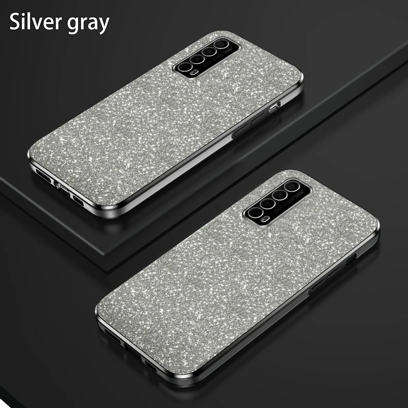 Glamorous Glitter Silicone Case with Camera Lens Protection - Soft Back Cover