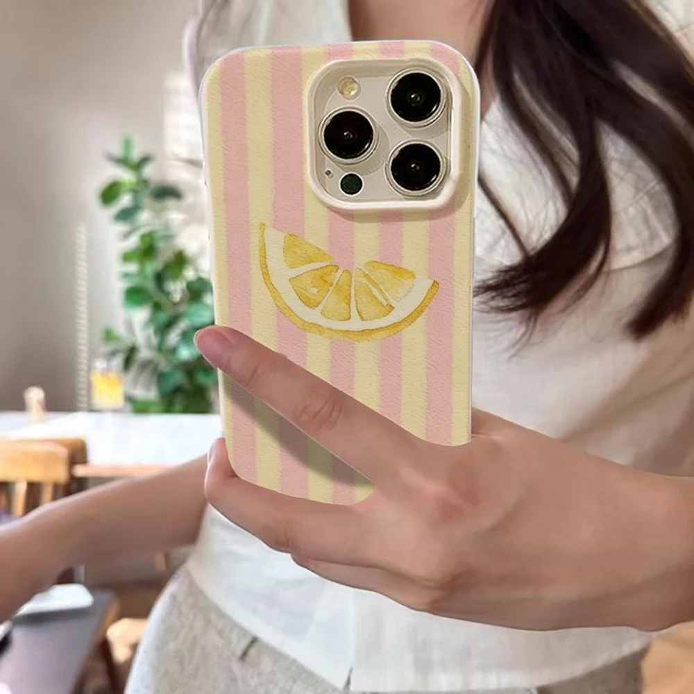 รูปสินค้า เคส iPhone ลายมะนาวสด ใส นิ่ม ไม่เป็นรอย