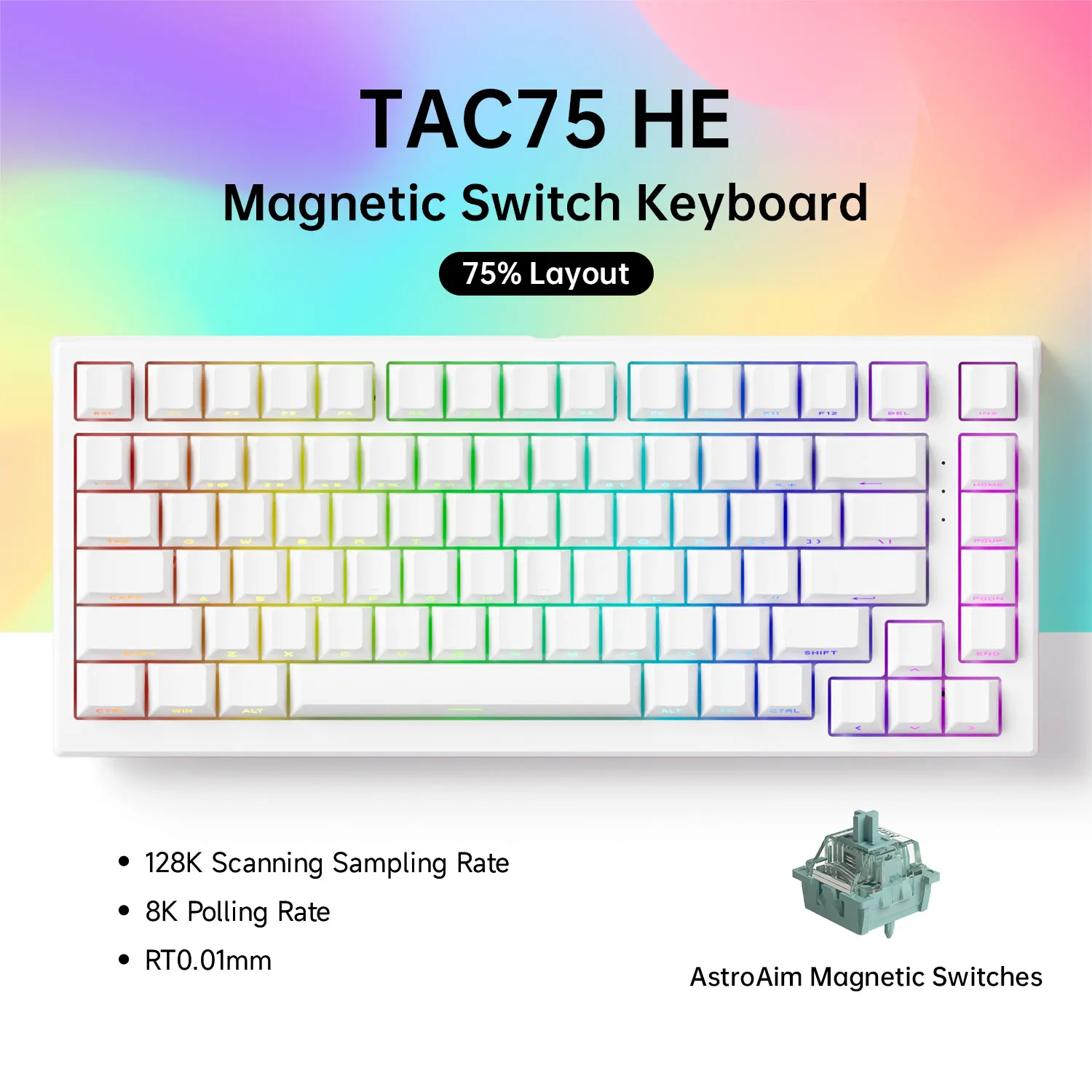 AKKO TAC75 HE 磁気スイッチキーボード 75% ゲーミングキーボード