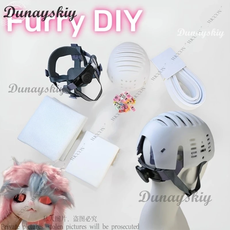 cosplay costumes kigurumi pajamas Fursuit Kigurumi Skull Headwear Cosplay Furry Costume DIY Accessories Cosplay Accessories Foam Animal Kig Head Base Fursuit