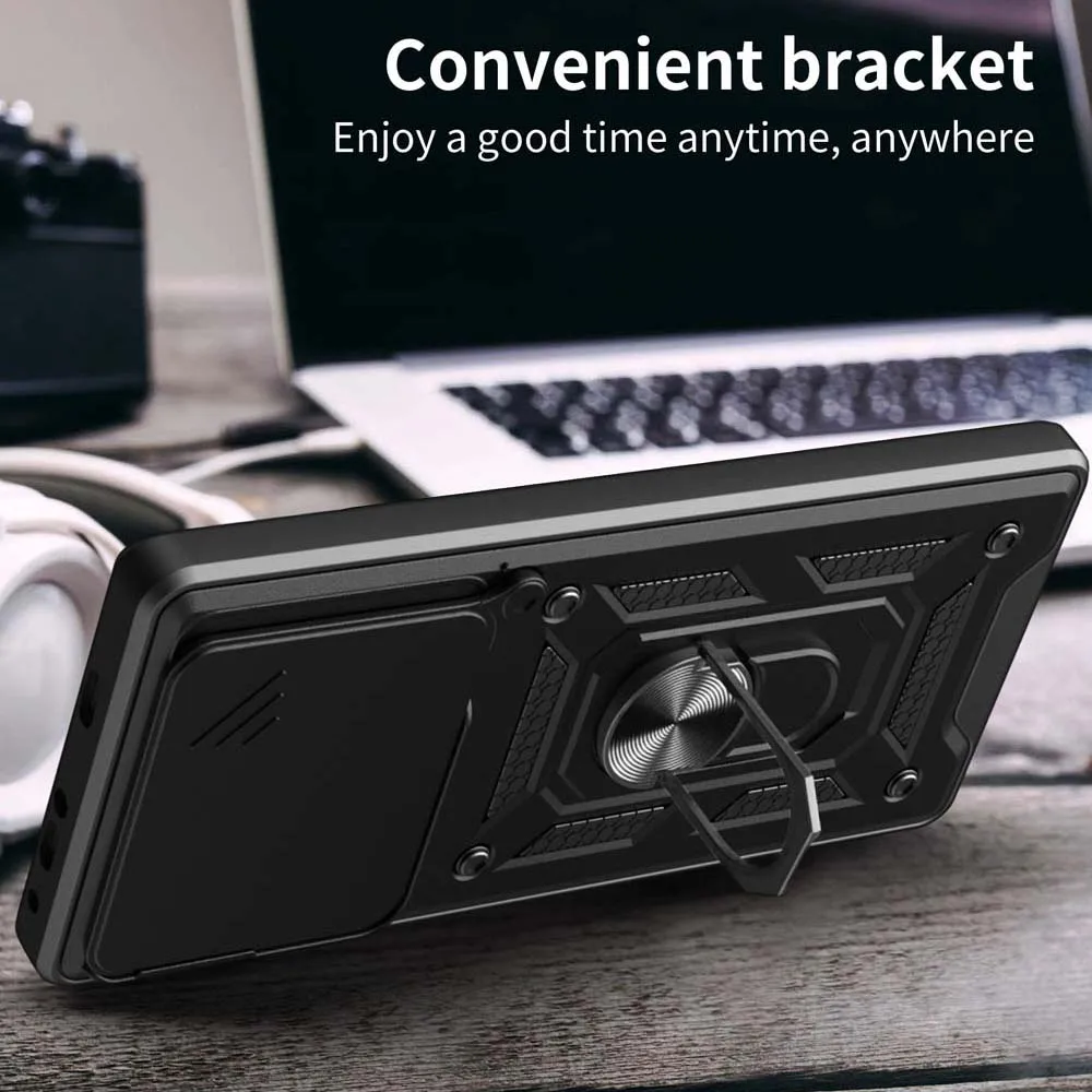 Shockproof Armor Case with Car Holder and Camera Lens Protection