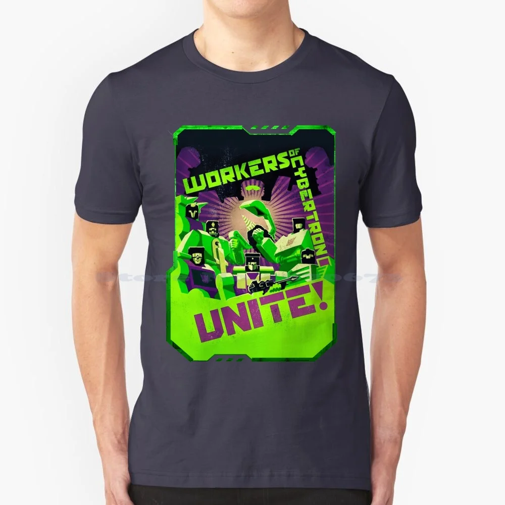 Lavoratori Di Cybertron Unite! Maglietta 100% Cotone Tee 80S Retro Heman Silverhawks Bravestarr Thundercats Voltron