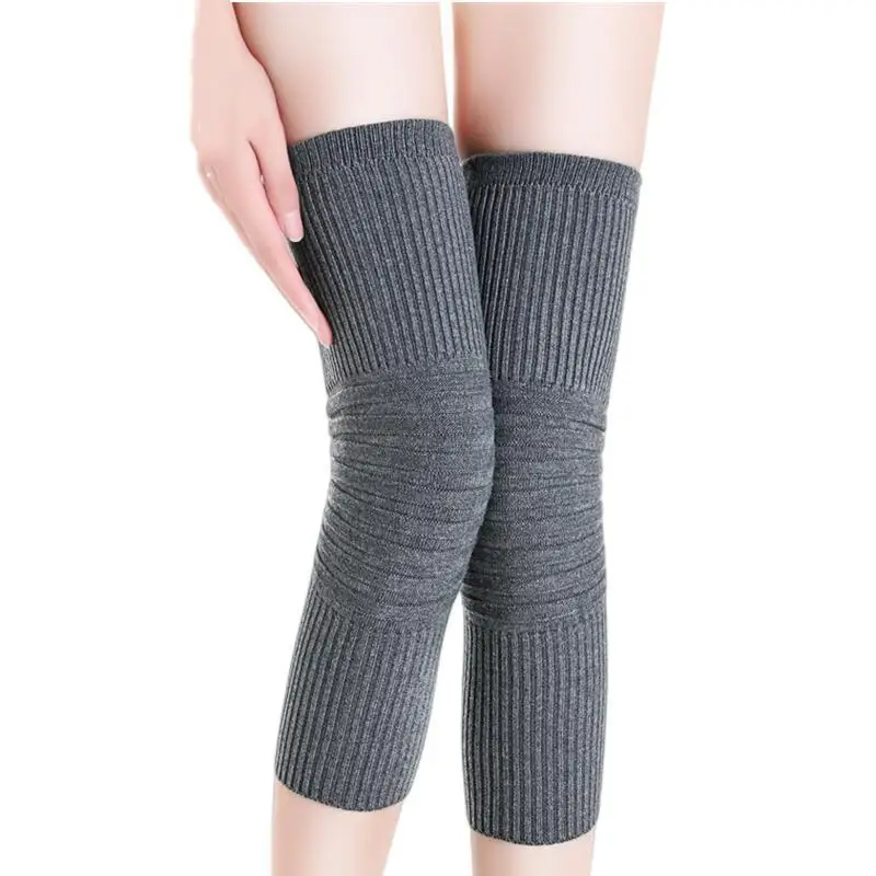 

2pcs Cashmere Knee Pads Men Women Stretchy Knit Knee Warmer Support Brace Wrap Compression Sleeves Kneepads Cold Protective Gear
