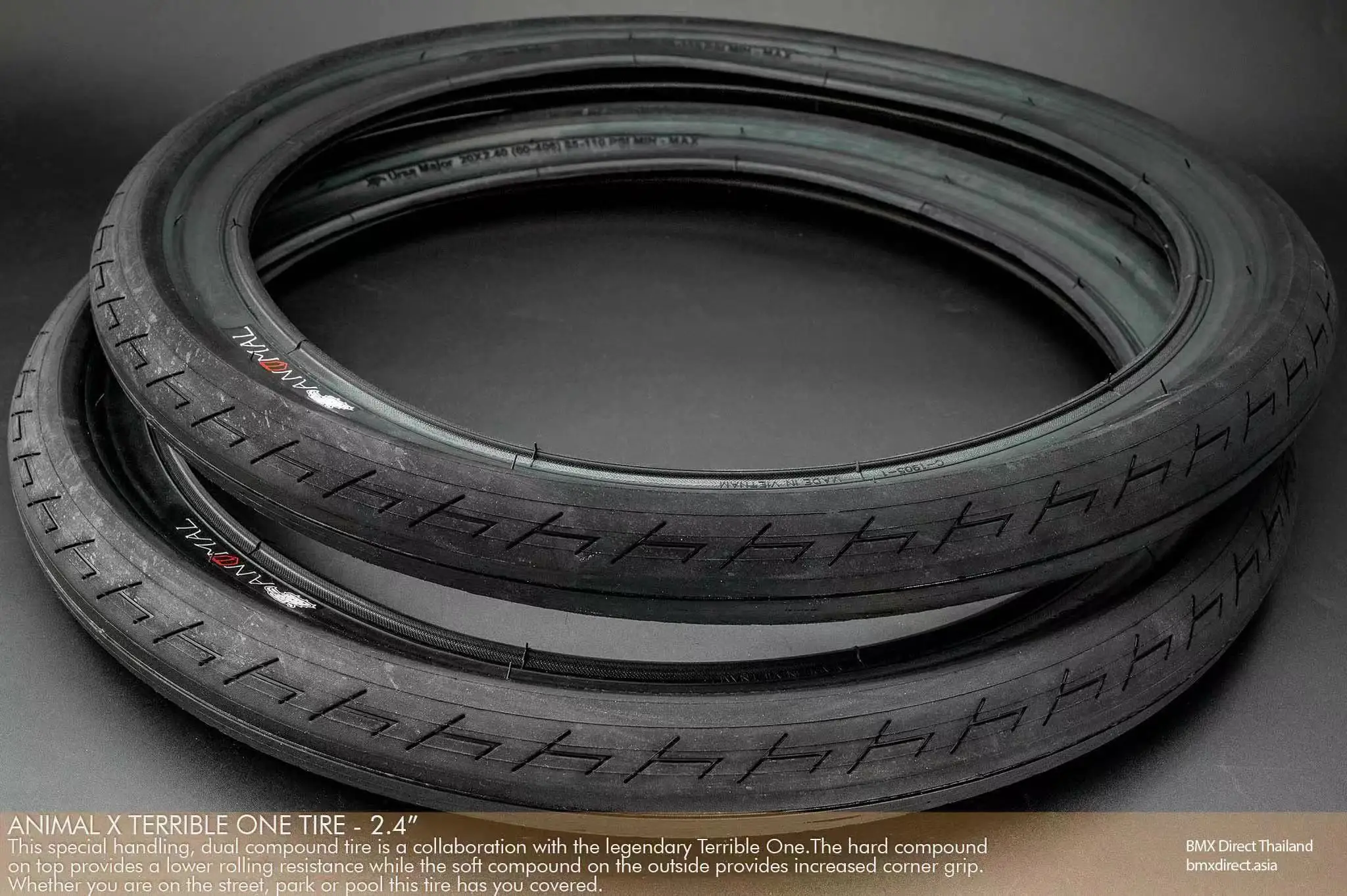 Animal bikes bmx 20x2.4 T1 Tire 110psi ANIMAL X TERRIBLE ONE TYRE