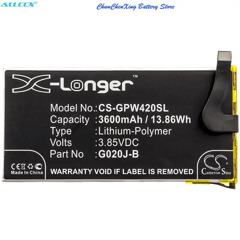 

Cameron Sino 3600mAh Battery G020J-B for Google G020P,Pixel 4 XL