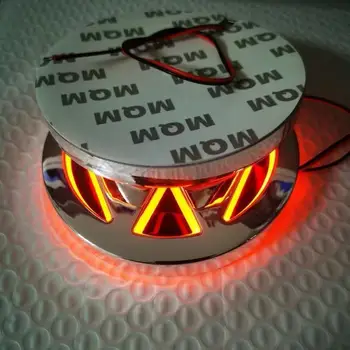 VW 11 centimetri 5D Logo Luce LED Distintivo Posteriore Luce Griglia Anteriore Per VW Bora Golf Jetta POLO MAGOTAN Passat Logo Luce Tronco adesivo