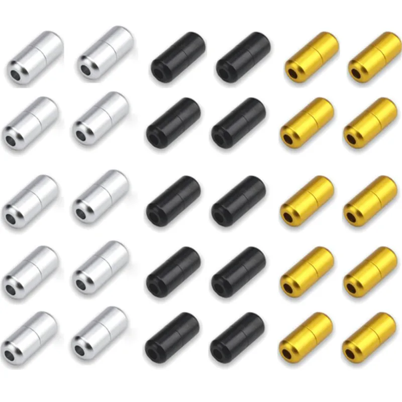 10Pcs/lot Elastic Laces Clasps Metal Capsule Lock Buckles Tip Ends