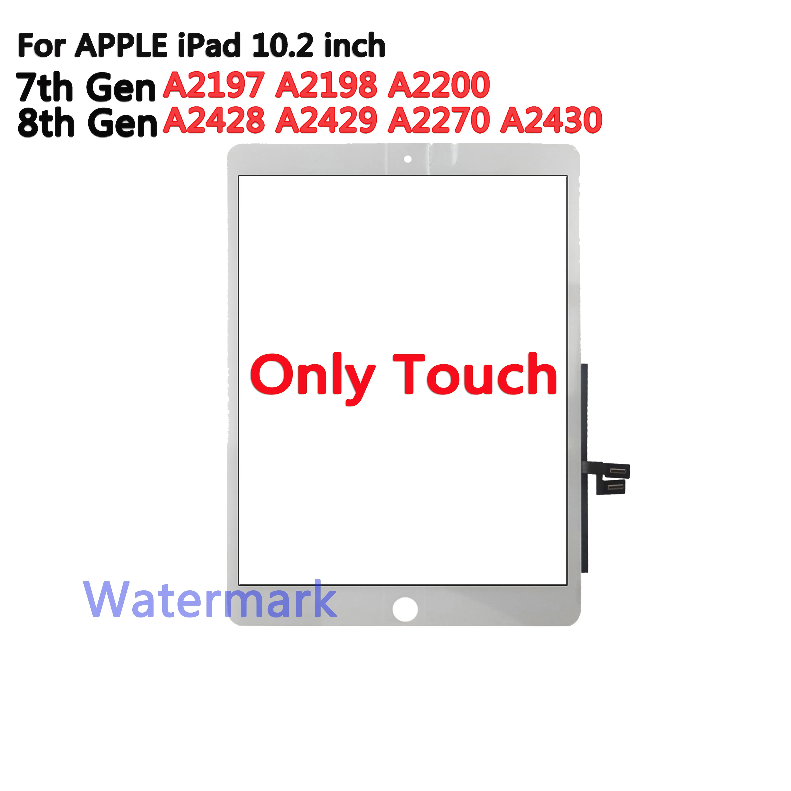 New For iPad 7 7th/8 8th 2020 A2270 A2428 A2429 10.2 Touch Screen Digitizer  Front Glass Display Touch Panel Replacement - AliExpress