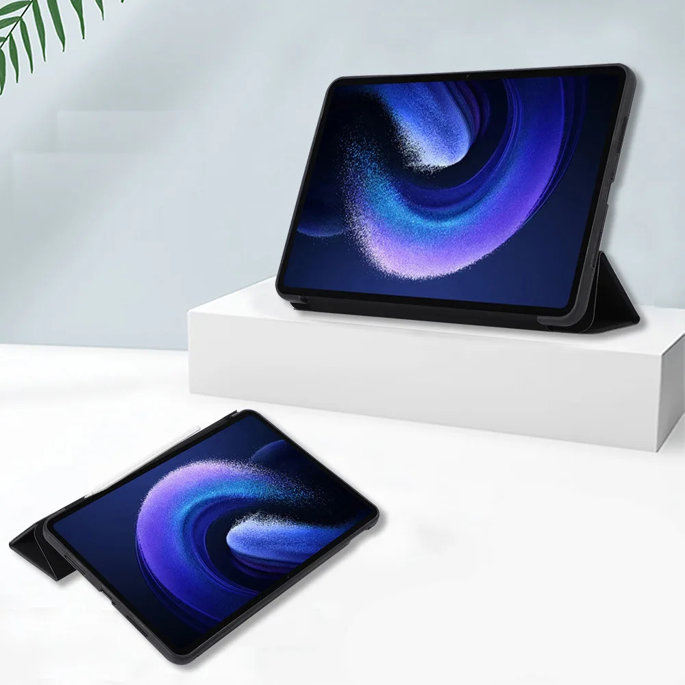 Magnetic Suction Tablet Case with Auto Wake/Sleep and Soft TPU Shell