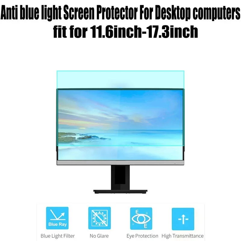범용 PC 컴퓨터 눈 보호 필름, 블루라이트 차단, 자외선 차단, 고투과율 매트 필름, 11.6 인치, 12.5 인치, 13.3 인치, 14 인치, 15 인치, 16/17 인치