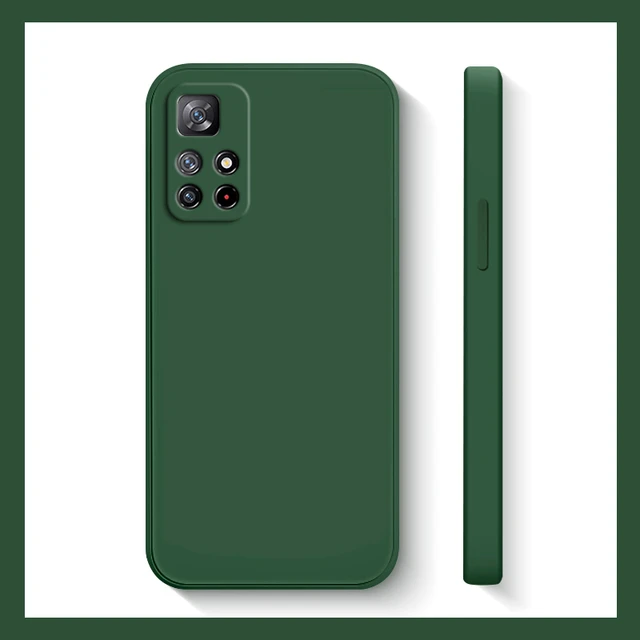 Funda de silicona cuadrada para Xiaomi Redmi Note 11S 5G - Funda suave mate