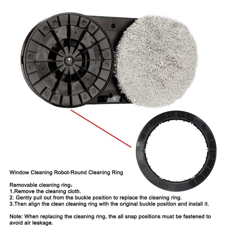 Purerobo Window Cleaning Robot Replacement Clean Ring