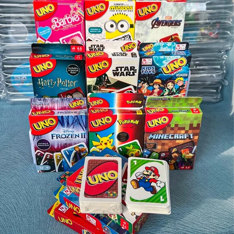 UNO FLIP! Pokemon Board Game Anime Cartoon Pikachu Figure Pattern Family Funny Entertainment uno Card Games Christmas Gifts