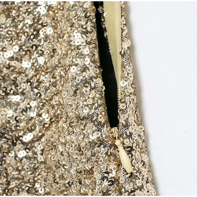 Y2K Sequin High Waist Shorts Women Fashion Lady Solid Shiny All-matching Short Pant 2025 Spring Summer Female Glitter Streetwear