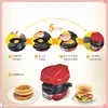 Durable Function Hamburger Meatloaf Machine EU Plug Breakfast Machine Hamburger Omelette Steak Sandwich Maker 4