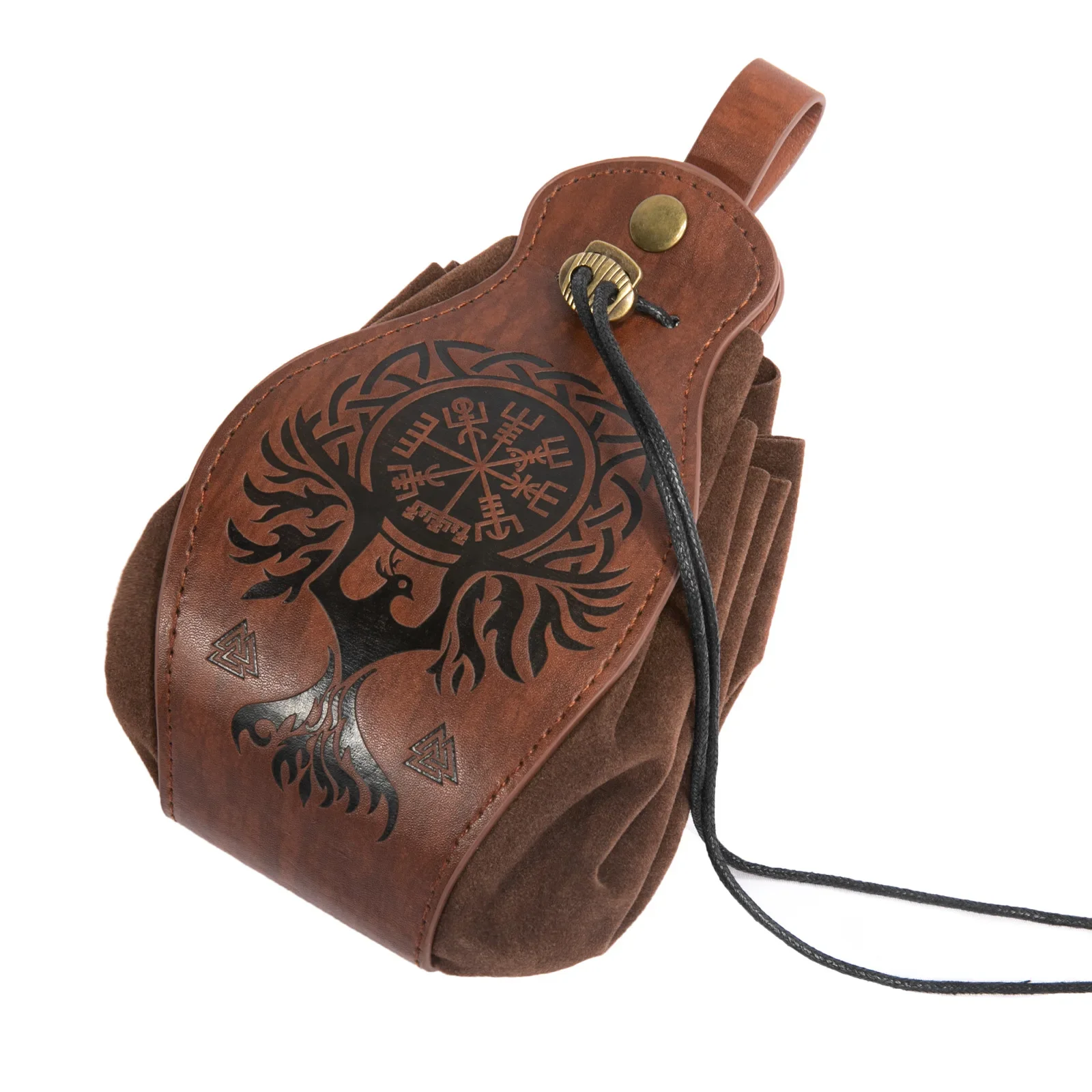 

Portable Genuine Leather Drawstring Pouch, Handmade Dice Bag Tray, Outdoor Cheap Coin Purse Drawstring Pouch Jewelry Packing Bag